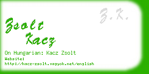 zsolt kacz business card